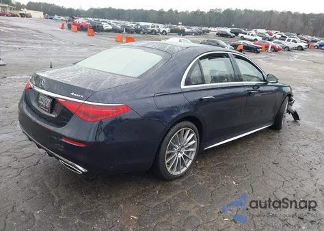 2023 Mercedes-Benz S 580 4Matic из США, поврежденный, VIN W1K6G7GB0PA191953